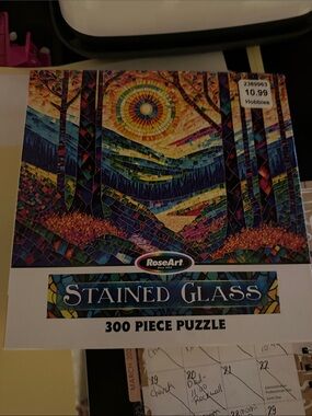 RoseArt Stained Glass 300-Piece Puzzle - Multicolor